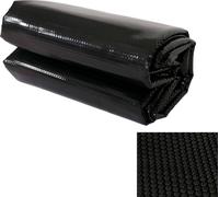 Couverture de piscine Bâche thermique Bâche solaire Couverture solaire, épaisseur : 400 µm ~ rectangulaire 6x4m noir