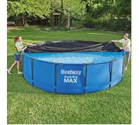 Couverture de piscine - Bestway - Flowclear - 457 cm - Anthracite - PVC
