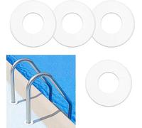 Couverture de piscine - Couverture de sécurité - Couvercle de sécurité pour piscine - Couvercle de sécurité en acier inoxydable - Diamètre 48 cm - Couvercle en acier inoxydable blanc