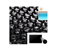 vidaXL Couverture de piscine 975×488 cm PE Noir – Conserve la chaleur de l'eau