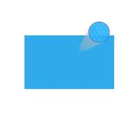 Couverture de piscine rectangulaire 500x300 cm PE Bleu