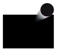 vidaXL Couverture de piscine rectangulaire 600x400 cm PE noir