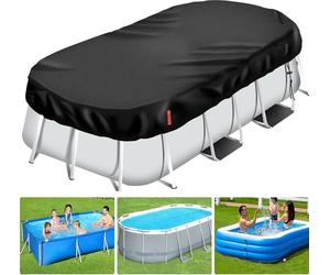 Couverture de piscine Rectangulaire avec technologie solaire et cordon de serrage