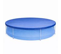 Couverture de Piscine Rond Armature en Acier 240 CM Bâche 270 Élastique