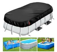 Couverture de piscine ronde, couverture pour jacuzzi, couverture de piscine robuste, étanche et résistante à la poussière