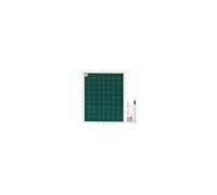 VEVOR Couverture de sécurité pour piscines creusées 6,1 x 12,2 m maille verte couverture de sécurité taille 6,7 x 12,8 m avec outils d'installation pour piscine d'hiver, résister au soleil, au vent