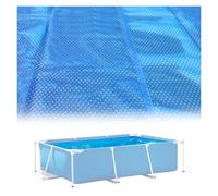 Couverture de Piscine Solaire, Couverture réfléchissante à Bulles Bleues, rectangulaire 2,74 m x 11,28 m, Anti-Fuite, Convient aux piscines de 2,74 m à 5,79 m, Tapis Chauffant Solaire pour b