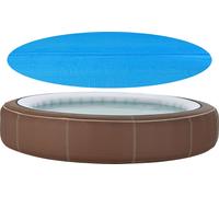 Couverture de piscine solaire en PE ronde ⌀549 cm Bleu