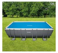 Couverture de piscine solaire INTEX bleue, 538 x 253 cm, en polyéthylène