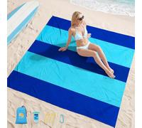 Couverture de plage légère et durable, peut être pliée et rangée d'une seule main, bloque 95% de l'humidité du sol, convient pour les voyages, le camping et la randonnée, un article indispensable pour
