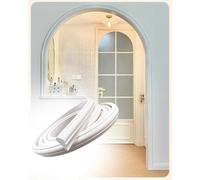 Couverture de porte en arc en PVC, garnitures de moulage incurvées murales universelles for la décoration de la maison, bord de porte en arc arrondi Flexible STRP Cuttble(W 3cm(1 1/4"),L 2m/6.6ft)