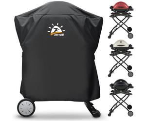 Couverture de protection robuste et étanche pour barbecues Weber série Q1000/Q2000, dimensions 81x43x88 cm