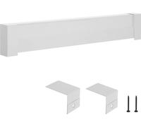 Couverture de radiateur - Série Basic Couverture frontale standard - 1221 x 80 x 193 mm - Acier robuste - Pour radiateurs et appareils de chauffage électriques - Blanc