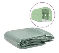 vidaXL Couverture de remplacement de serre 200x450x200 cm – PE, 6 fenêtres, 1 porte – Vert