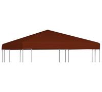 Couverture de remplacement pour pavillon, imperméable, 3x3 mètres, en tissu. Pavillon de jardin, toit unique, housse de remplacement pour tente de jardin, terrasse, jardin, camping. Couleur : terre cu