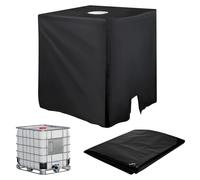 Couverture de réservoir, 1000 litres, 120 x 100 x 116 cm, housse de protection anti-UV, bâche pour réservoir d'eau, noire