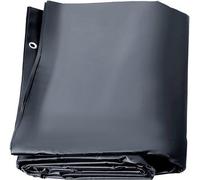 Couverture de sécurité pour piscine rectangulaire de 12x22 pieds, en PVC stabilisé avec des trous de drainage, couverture de sécurité hivernale pour piscines encastrées, de couleur gris foncé