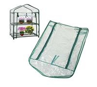 Couverture De Serre, Couverture De Remplacement pour Serre De Plantes en PVC à 2 Niveaux Mini Serre pour Jardinage Pot De Fleurs Intérieur Extérieur 27 X 19 X 36 Pouces