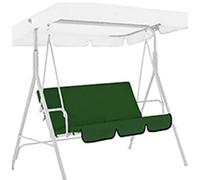 Couverture de Siège pour Balancelle Imperméable 150x50cm , Housse de Rechange pour Balancelle de Jardin , Anti-UV,pour Balancelle Terrasse Extérieure 3 places, Housse Protectrice(Vert)