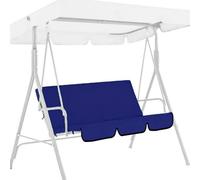 Couverture de Siège pour Balancelle Imperméable 150x50cm , Housse de Rechange pour Balancelle de Jardin , Anti-UV,pour Balancelle Terrasse Extérieure 3 places, Housse Protectrice(Bleu)