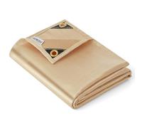 Couverture de soudure robuste en fibre de verre résistante à la chaleur avec œillets en laiton, tapis de soudure multifonction pour barbecue, fumoir, camping, utilisation industrielle (1,2 x 1,8 m)
