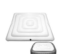 Couverture de Spa Gonflable, Couvercle de Bain à Remous à économie d'énergie, Housse Coupe-Vent pour Spa avec poignées, Technologie d'isolation Thermique, 135cm, Carrée