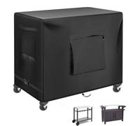 Couverture de table d'extérieur, 91,4 cm, imperméable, en tissu Oxford 600D, pour chariot de barbecue, four à pizza en acier inoxydable