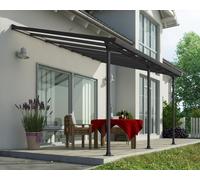 Couverture de terrasse Feria Palram - Auvent 4 x 4,25 m gris
