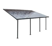 Couverture de terrasse Feria Palram - Auvent 4 x 6,06 m gris