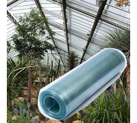 Couverture de toit de véranda Feuille de fibre de verre en polycarbonate plastique transparent utilisée pour les abris de voiture les chenils les maisons de lapins les couvert(Size:1*6m,Color:0.8mm)