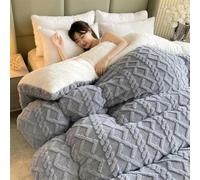 Couverture d'édredon super épaisse et chaude en polyester matelassé, literie d'hiver, douce et confortable, pour lit, couettes lestées, chaudes en peluche, parfaite pour les nuits froides