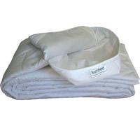 Couverture d'été en bambou Unyqoos® pour 1 personne (140 x 200 cm) – Garnissage 100% en fibres de bambou, housse en satin de coton, respirante, hypoallergénique