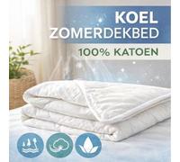 Couverture d'été en coton Unyqoos® 240 x 220 cm – couverture décorative légère, rafraîchissante et respirante, 100% coton e chaleur 4