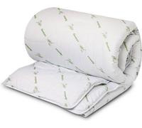 Couverture d'été Unyqoos® 240x200 cm – Couverture d'été légère, housse en 10% fibres de bambou / 90% popeline de polyester, garnissage 100% fibres creuses Syndonfill, hypoallergénique e chale