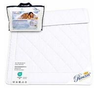 Couverture d'été Unyqoos® Princess UltraSOFT, 140 x 200 cm, en micropercale blanc – ultra légère (environ 40 % plus légère), hypoallergénique, e OEKO-TEX® Standard 100, lavable à 40°C, séchable en mac