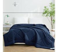 Couverture d'été Unyqoos® ultra-légère, 200x200 cm – microfibre respirante, 150 g/m², bleu, idéale pour les chaudes nuits d'été et pour un sommeil réparateur