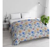 Couverture d'hiver Unyqoos® 250 x 245 cm – couverture d'hiver chaude et douce, avec un tissu en microfibre et un rembourrage en polyester, fabriquée en Italie, idéale pour les grands lits
