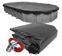 Couverture d'hivernage pour piscines, dimensions 30,5 x 4,5 mètres, forme ovale