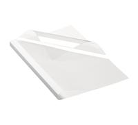 Couverture dos cartonné blanc pour thermosoudure 200 g - Epaisseur dos 15 mm 15/100e
