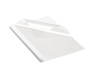Couverture dos cartonné blanc pour thermosoudure 200 g - Epaisseur dos 15 mm 15/100e