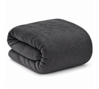 Beautissu Couverture Polaire 220x240cm Aurelia - Microfibres - Couvre Lit Doux & Confortable - Plaid Doux & Douillet - Jeté de Canapé Anthracite