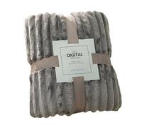Couverture douillette de canapé, en sherpa, polaire douce et chaude, en velours côtelé, moelleuse, confortable, pour lit et canapé, 45 x 65 cm, E