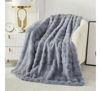 Couverture douillette en peluche lapin, couverture moelleuse et épaisse, couverture en flanelle 1000 g/m², couverture de canapé, couverture chaude, couverture polyvalente pour lit, canapé, chambre à c