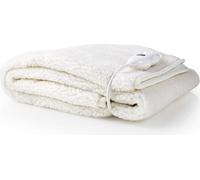 Couverture électrique | Sous-couverture | 1 personne | 150 x 80 cm | 3 réglages de chaleur | Lavable | Protection contre la surchauffe | Polyester / Synthétique
