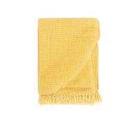 Couverture en coton 160 x 210 cm Jaune moutarde 133762