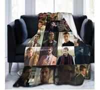 Couverture en flanelle douce Theo James - Enfant - Rectangulaire - Contemporain - Design - Lavable