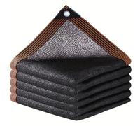 Couverture en maille de protection solaire en tissu d'ombrage noir, bord attaché avec œillets, filet solaire pour Pergola, serre de plantes, jardins, Patio, auvent 3Mx4M