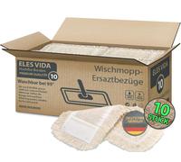 Couverture en microfibre de rechange pour mop, adaptée au nettoyage humide ou sec. LOT DE DEUX