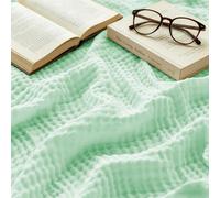 Couverture en mousseline - 150 x 200 cm - 100% coton - Vert clair