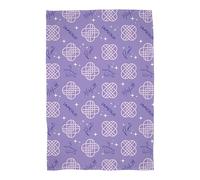 Couverture en Polaire sous Licence Officielle K Pop Demon Hunters | Polaire Ultra-Douce et Chaude | Motif Violet et doré | Idéale pour la Maison, Les soirées Pyjama et Le Camping | 100 x 150 cm